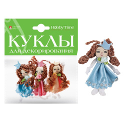 Декор текстильный Куклы №7 3шт 6,5см 2-550/07