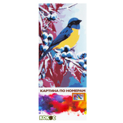 Раскраска по номерам на холсте 20*30 Синичка 183977 КОКОС