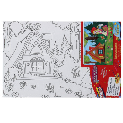 Раскраска на холсте 20*30см Красная шапочка 23236