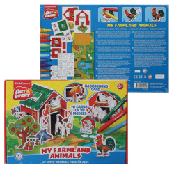 Набор для рисования фломастерами 10цв 20*30см My Farmland Animals 3D Artberry EK 37308