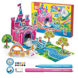 Набор для рисования фломастерами 10цв 20*30см Mystery of Princess Kingdom 3D Artberry EK 37309