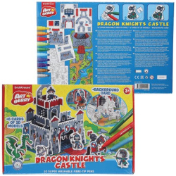 Набор для рисования фломастерами 10цв 20*30см Dragon Knights Castle 3D Artberry EK 37310