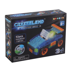 Конструктор пластик светодиодный CRYSTALAND 3 в 1 Трансформер 62дет SM324185