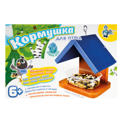 Конструктор сборные модели дерев Кормушка для птиц син 01640