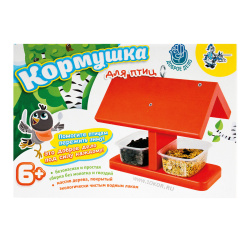 Конструктор сборные модели дерев Кормушка для птиц красн 01639