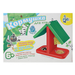Конструктор сборные модели дерев Кормушка для птиц зел 01643