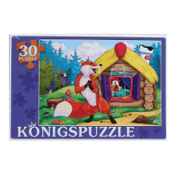Пазлы 30эл 215*300 Петушок-Золотой гребешок Konigspuzzle ПК30-5765