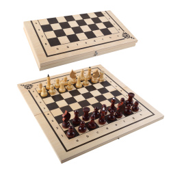 Игра настольная Шахматы,шашки,нарды дерево ИН-7510 короб
