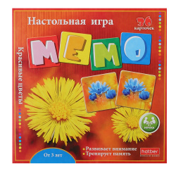 Игра развивающая МЕМО 36 карт Пушистые Любимцы 36Инм_11096