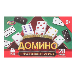 Игра настольная Домино дерево/пластик 0237/132808
