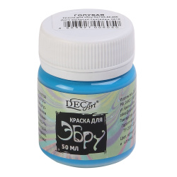 Краска для эбру DecArt 50мл 65-50-006 голубая