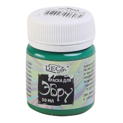 Краска для эбру DecArt 50мл 65-50-009 зеленая