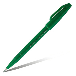 Фломастер-кисть Brush Sign Pen SES15C-D зел