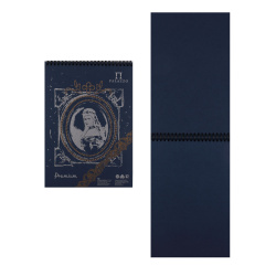Блокнот для пастели А4 (210*297) 30л 160г/м2 Premium Night blue БРr-8345 дв спир т син