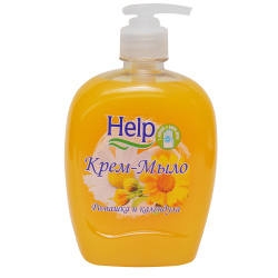 Жидкое мыло HELP 500мл (с курком) Ромашка