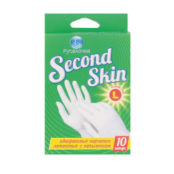 Перчатки Русалочка SECOND SKIN L(одноразовые 10шт)