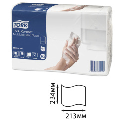 ТОРК Xpress® Multifold UNIVERSAL полотенца 190л, 2сл, Z-сл, (21,3см*109сл ) 471103